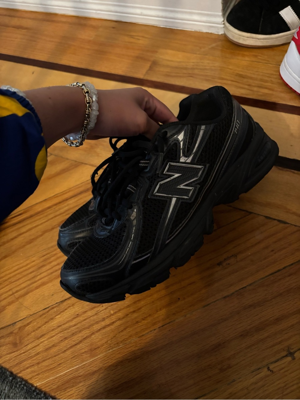 New Balance Men's Black Athletic Running Sneakers